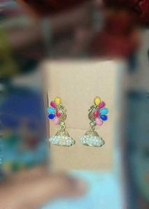 Colorful Jhumka Earrings