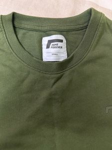 Fame forever Men Olive Casual Sweatshirt