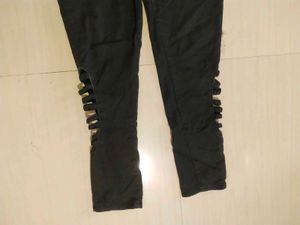 Combo Of 2 Stylish Black Jeans with Cutouts
