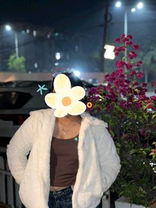 White Faux Fur Jacket