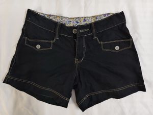 Dark Blue Denim Shorts