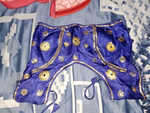 Sequined Blue Blouse