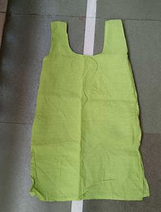 Green Chikenkari Kurti With Two Inners