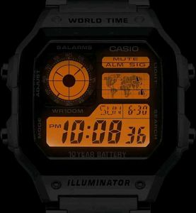 Vintage Casio World Time Watch