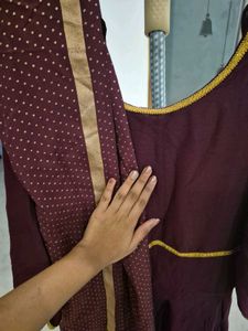 Elegant Burgundy Salwar Suit