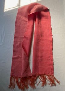 Pink Scarf with Fringe