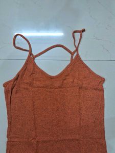 Casual Orange Dress
