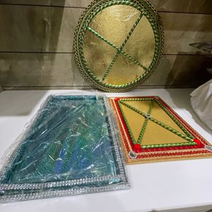 Set Of 3 Mdf Trays