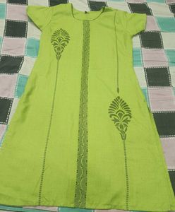 Green Printed Dress