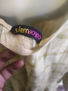 xxl Elegant green &amp; Beige Full Flared Anarkali