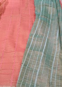 Elegant Pink &amp; Blue Saree