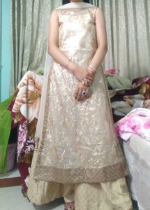 Beautiful Shiny Palazzo With Kurta