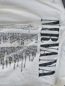 Nirvana Tshirt With Back Graphicss