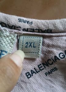 Trendy Women&#39;s Top – Balenciaga Print, Lace Detail