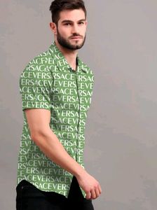 Free Shipping...Versace Printed Mens Casual Shirt