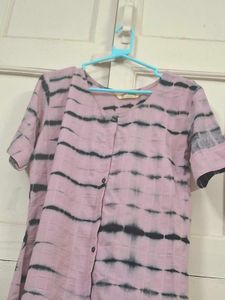 Stylish Pink Printed Kurta