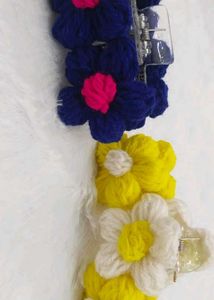 Flower Hair Claw Clips