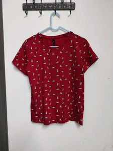 Rio Cutesy Cat Print Tee