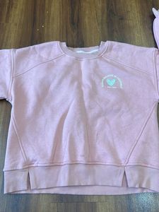 Peach colour Wool top for girls