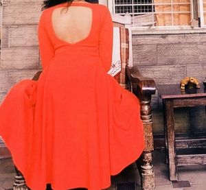 Chic Red Midi Dress