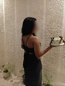 Elegant Black Slit Gown