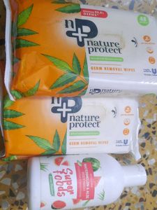 Nature Protect Wipes & Super Foods Body Wash