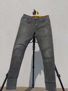 Gray Slim Fit Denim Jeans