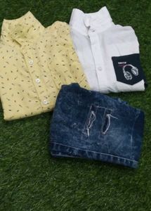 3-4 Years Boy 2 shirt&amp;1&amp;pant Set