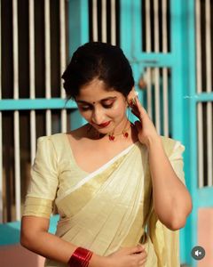 Ready-to-wear Tissue set saree ✨🤍