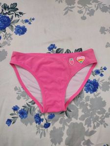 Girls Embroidery Patchwork Logo Brief Panty