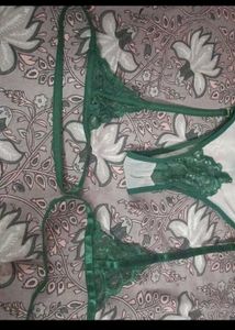 Green Lace Lingerie Set