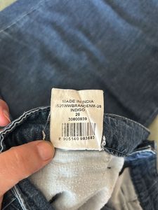 AJIO Blue Denim Pants