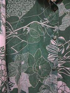 Floral Green Button-Down Shirt