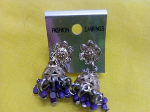 Green Dangle Earrings&amp;Jhumki