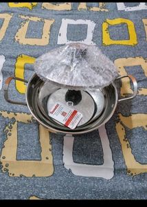 Sumeet stainless steel kadhai new with tag
