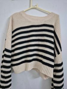 Striped Knit Sweater Zudio