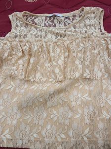 Lace Detail Crop Top