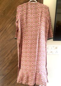 Pink Printed Kurta Set