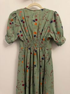 Vintage Floral Midi Dress