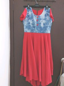 Jeans And Georgette Dress