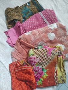 4 Sari With Blouse