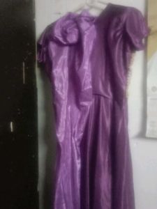 Purple Embellished Party Gown