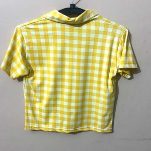 Yellow Checkered Top