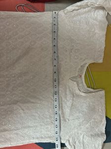 White Embroidered Kurta