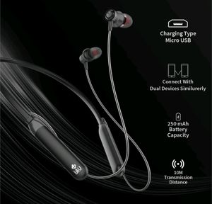 U&amp;i Tiger Series 40 Hours Music Time Wireless Neckband with Mic Bluetooth Headset