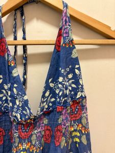 Beautiful Boho Floral Print Halter Dress