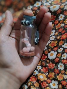 Miniature Bottels Clay Art (homemade) ⭐