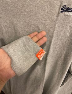 Superdry T-shirt Logo Embroidered Full Sleeve