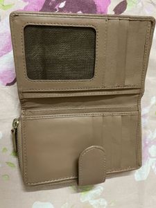 Leather Snap Closure Wallet