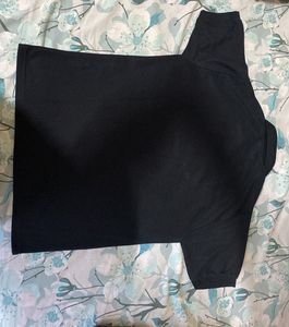 Solid Black T-shirt For Men